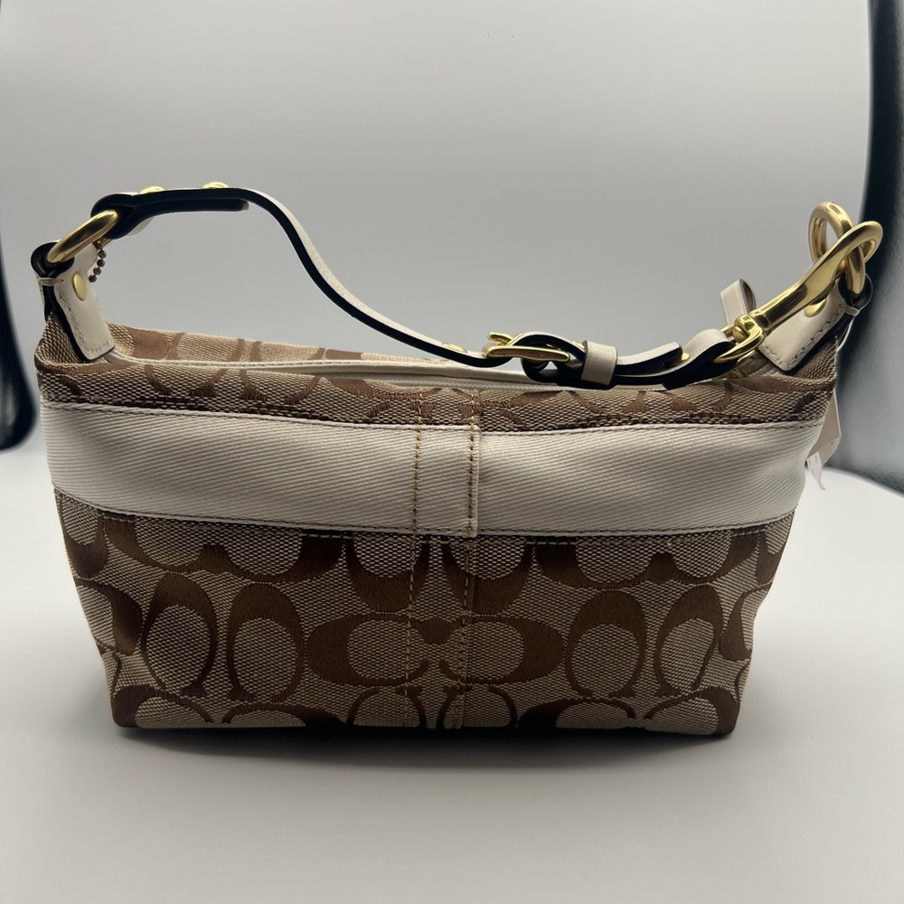 Coach Y2K New with Tag Striped SLD top handle bag